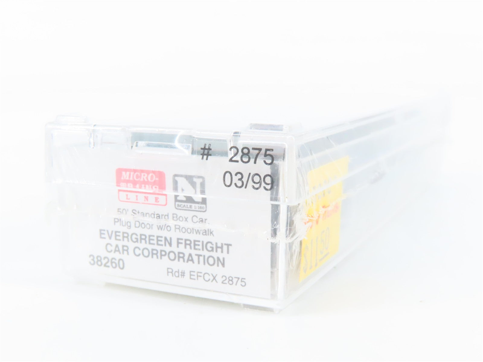 N Scale Micro-Trains MTL 38260 EFCX Evergreen Freight Car Corporation Box Car