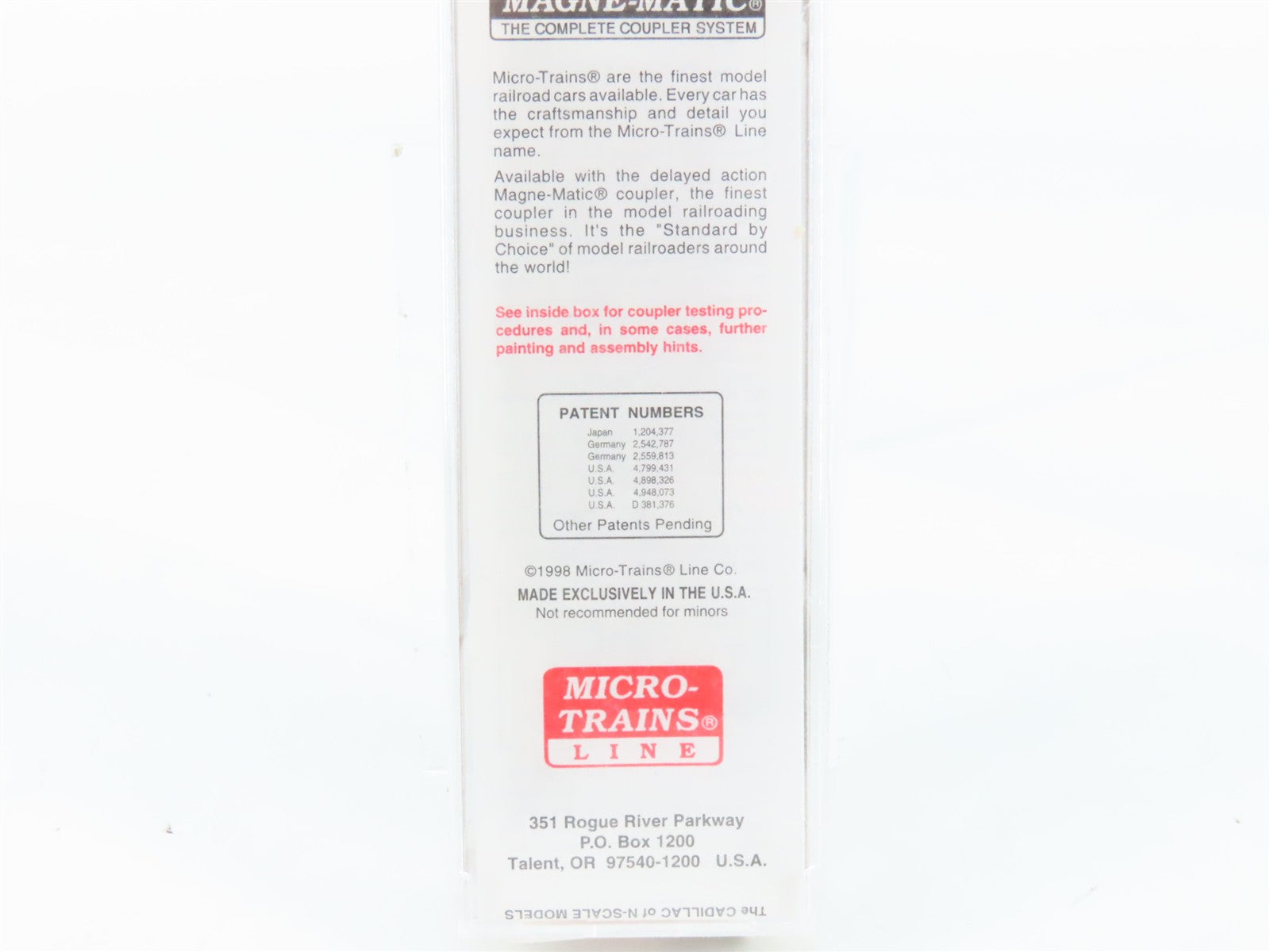 N Scale Micro-Trains MTL 38240 UP Union Pacific 50' Standard Box Car 492915