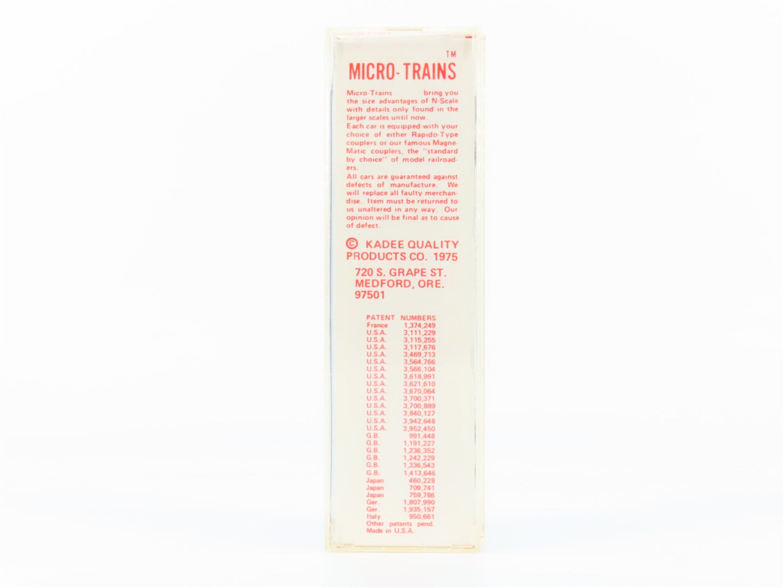 N Scale Micro-Trains MTL 38100 D&S North Carolina State 50' Box Car 1776