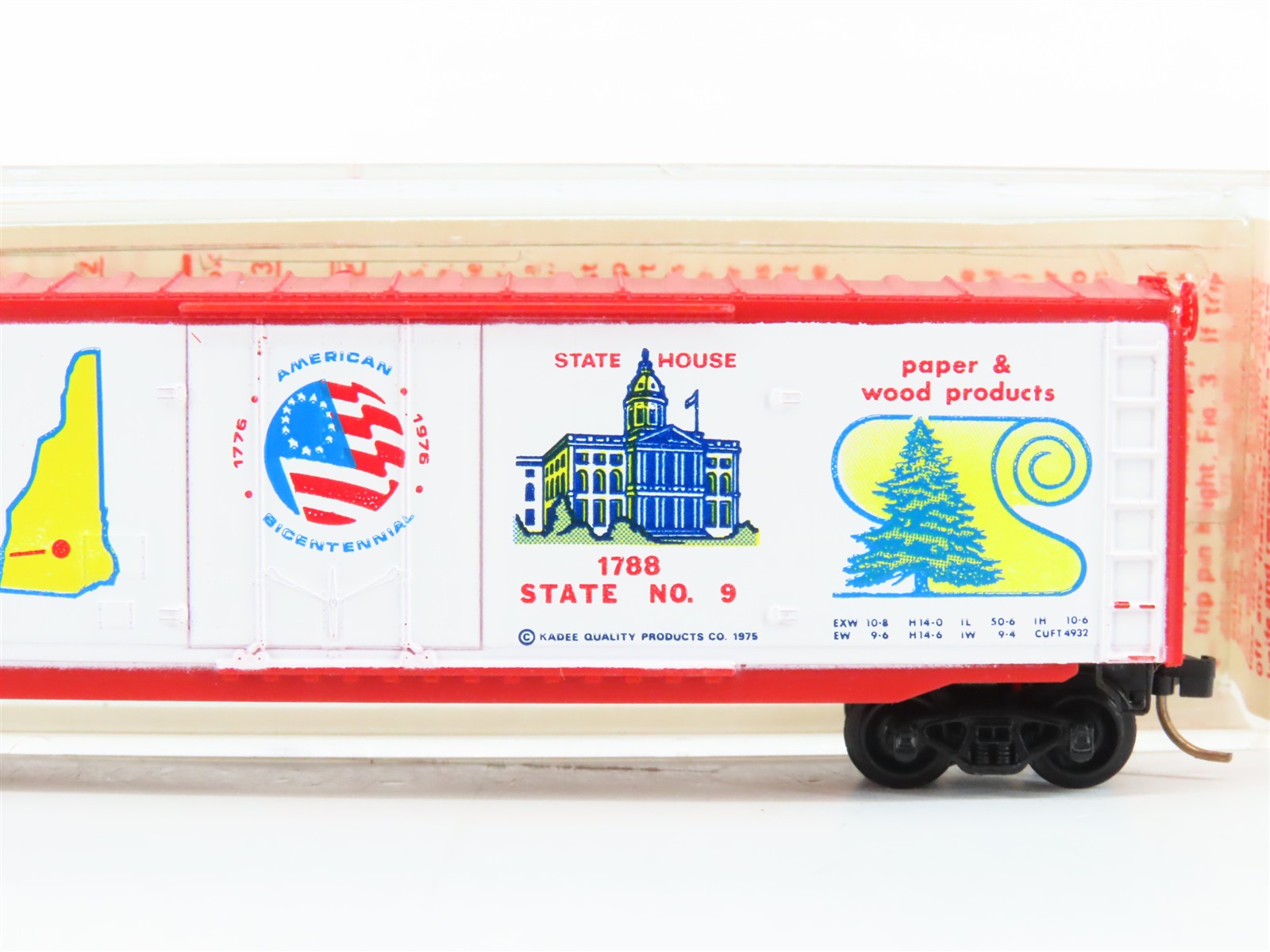 N Scale Micro-Trains MTL 38000 CLCO New Hampshire 50' Box Car 1776