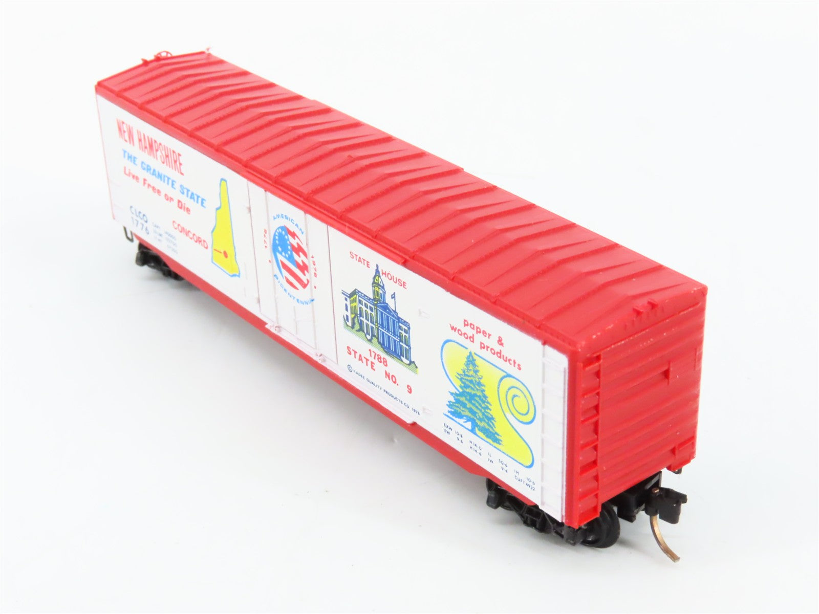 N Scale Micro-Trains MTL 38000 CLCO New Hampshire 50' Box Car 1776