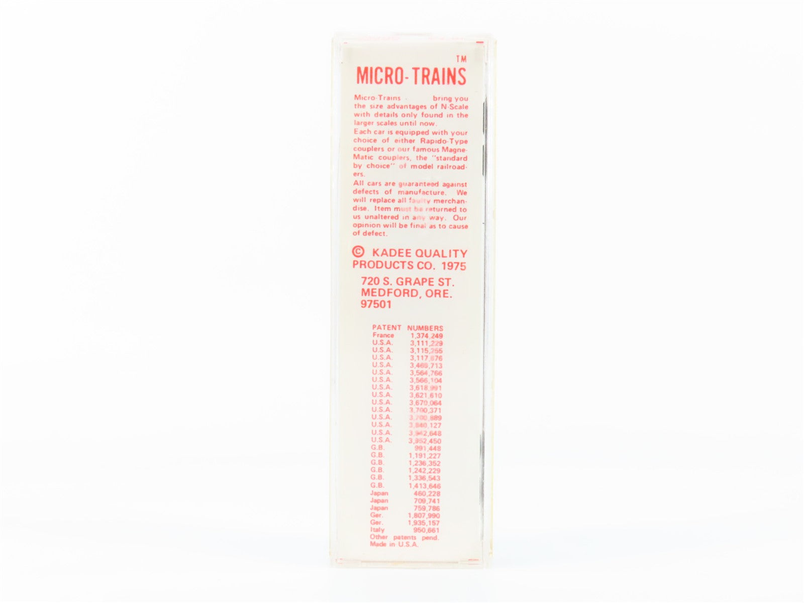 N Scale Micro-Trains MTL 38000 CLCO New Hampshire 50' Box Car 1776