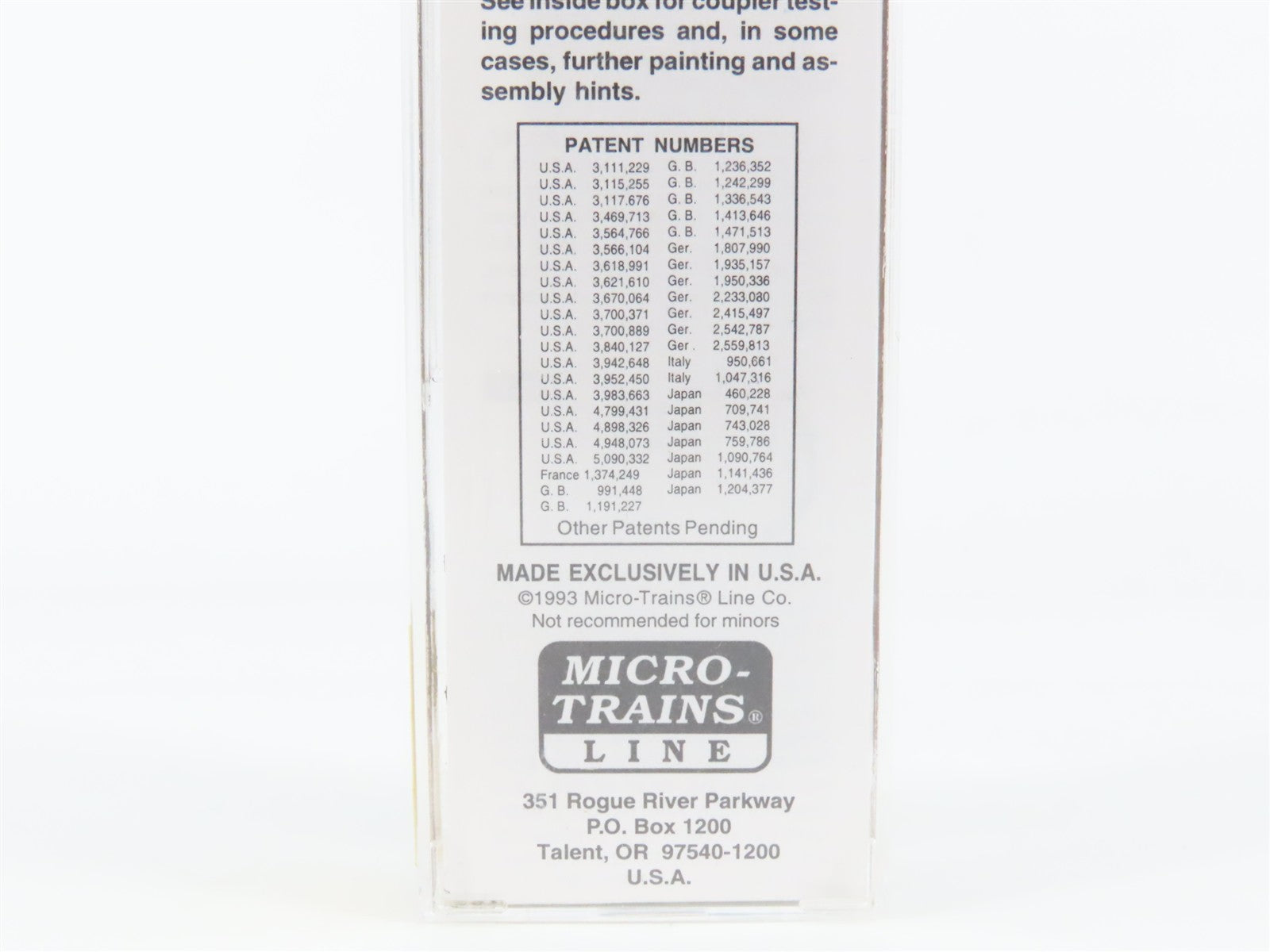 N Scale Micro-Trains MTL 32180 WP Western Pacific 50' Plug Door Box Car 55935
