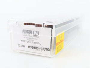N Scale Micro-Trains MTL 32180 WP Western Pacific 50' Plug Door Box Car 55935