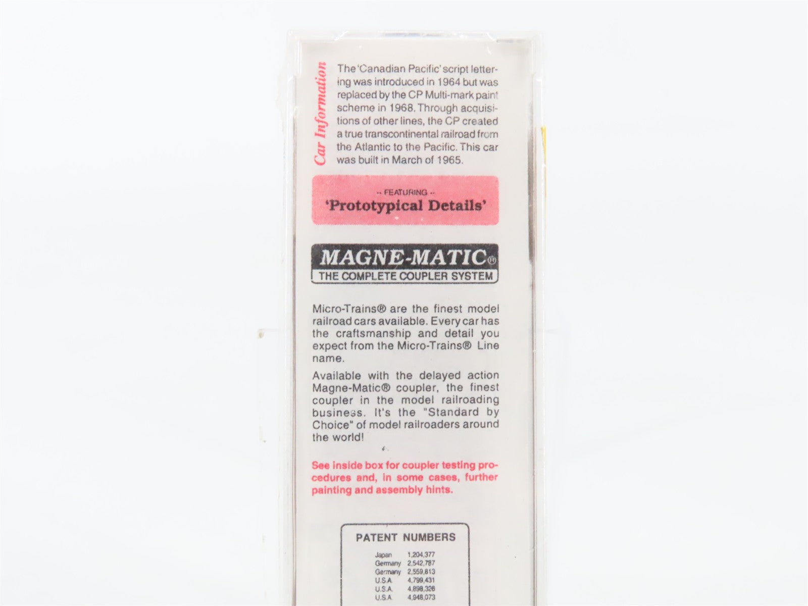 N Scale Micro-Trains MTL 32170 CP Canadian Pacific 50' Plug Door Box Car 80275