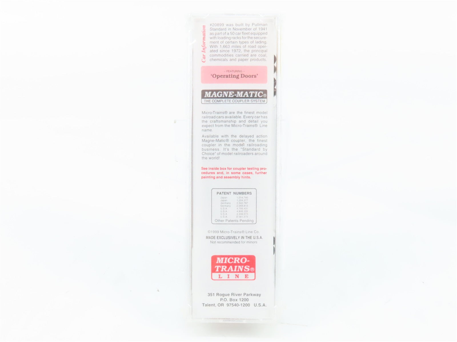 N Scale Micro-Trains MTL 34230 KCS Kansas City Southern 50' Box Car 20899