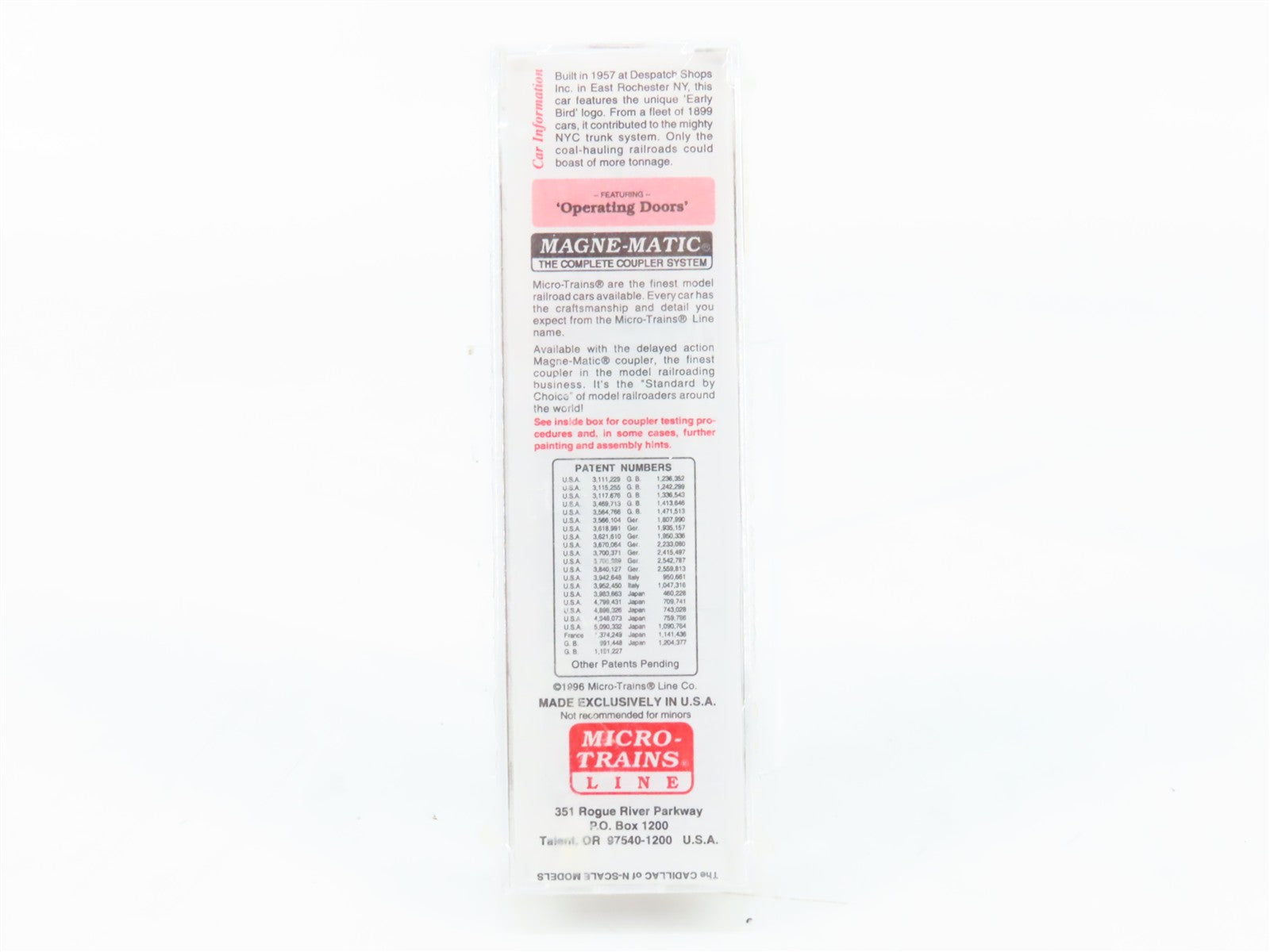 N Scale Micro-Trains MTL 34220 NYC New York Central 50' Box Car 45390