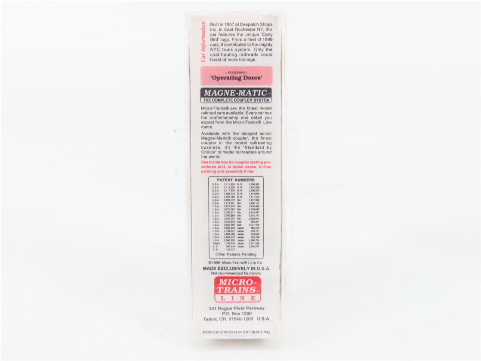 N Scale Micro-Trains MTL 34220 NYC New York Central 50' Box Car 45390