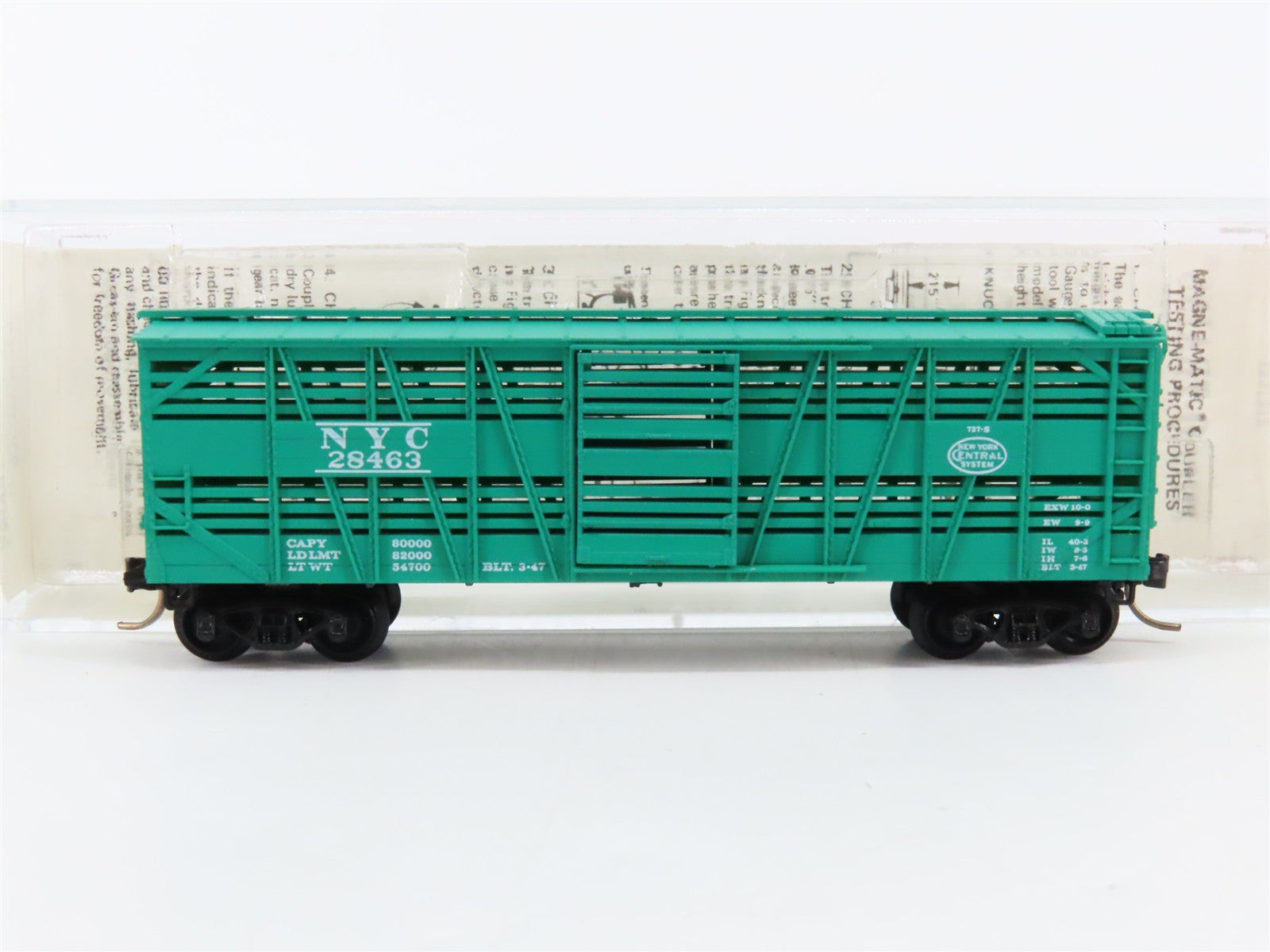 N Scale Micro-Trains MTL 35040 NYC New York Central 40' Stock/Cattle Car 28463