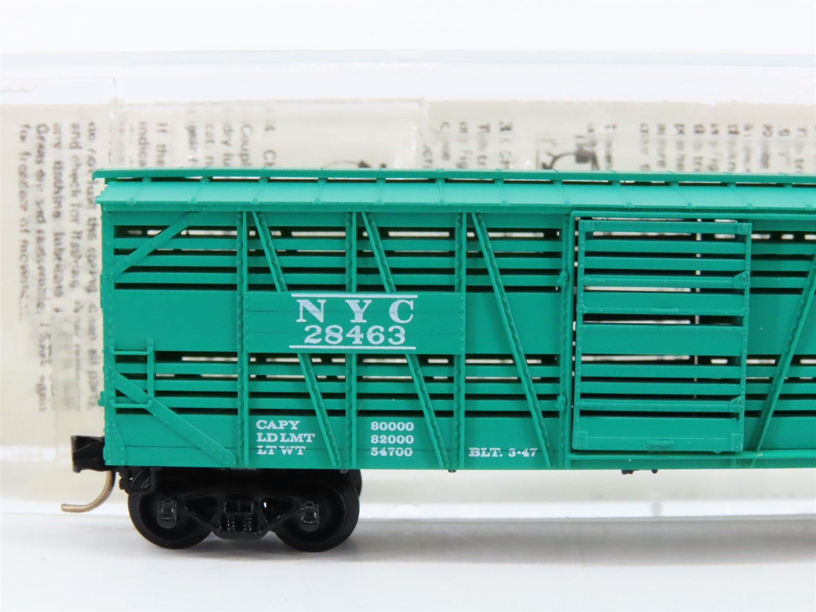 N Scale Micro-Trains MTL 35040 NYC New York Central 40' Stock/Cattle Car 28463