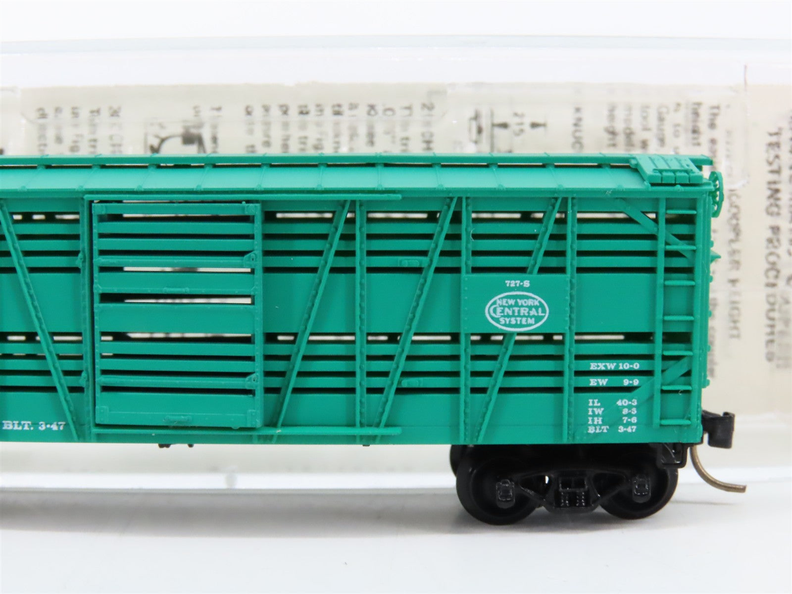 N Scale Micro-Trains MTL 35040 NYC New York Central 40' Stock/Cattle Car 28463