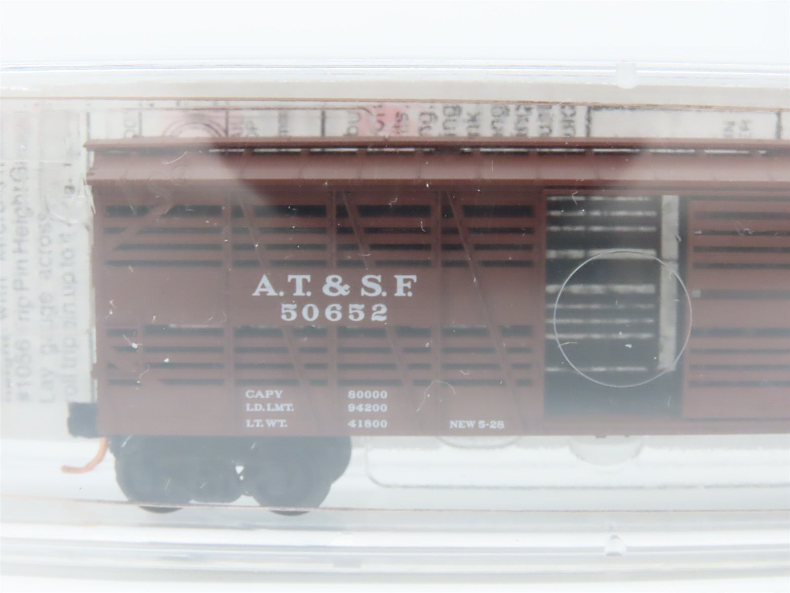N Scale Micro-Trains MTL 35080 ATSF Santa Fe 40' Stock/Cattle Car 50652