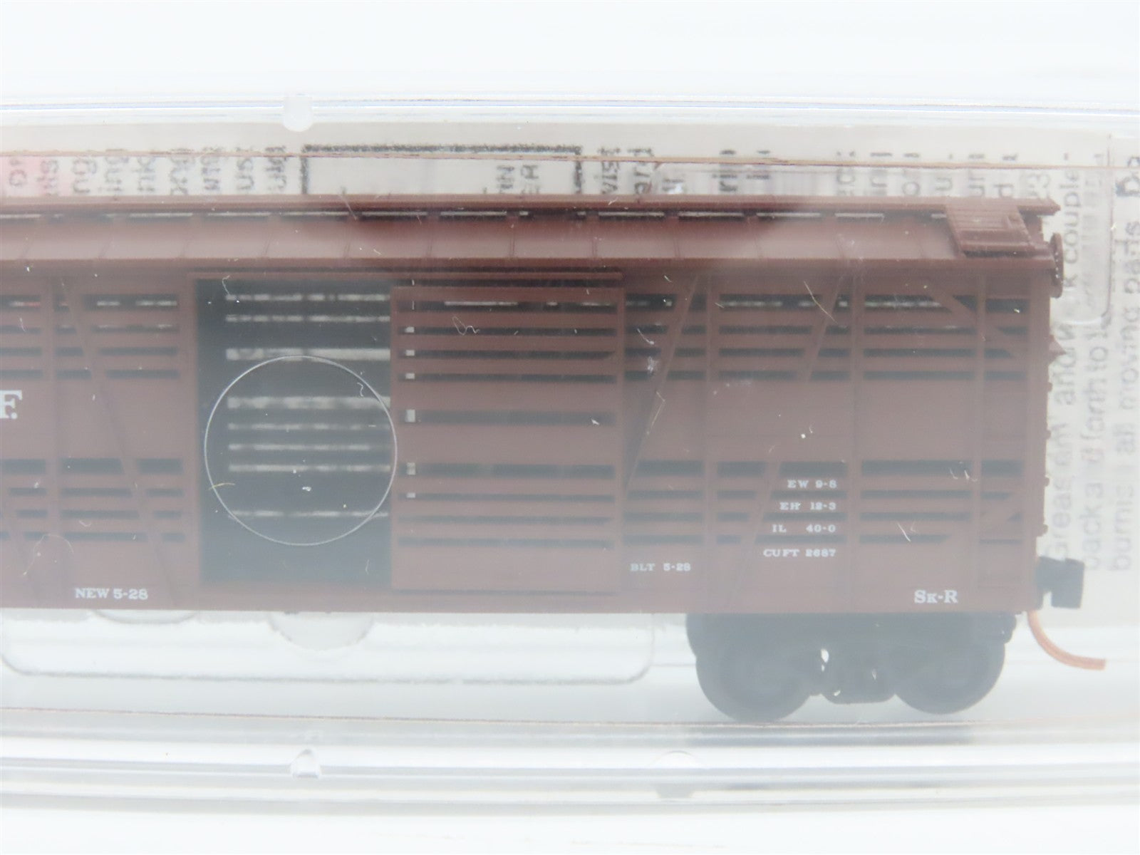 N Scale Micro-Trains MTL 35080 ATSF Santa Fe 40' Stock/Cattle Car 50652