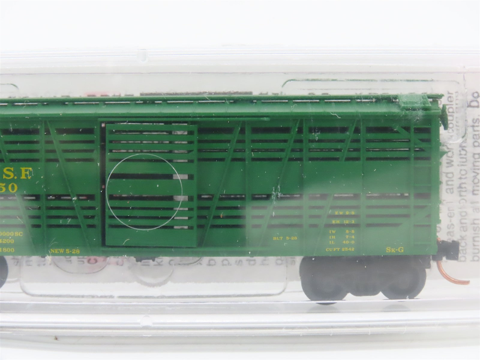 N Scale Micro-Trains MTL 35070 ATSF Santa Fe 40' Stock/Cattle Car 68650