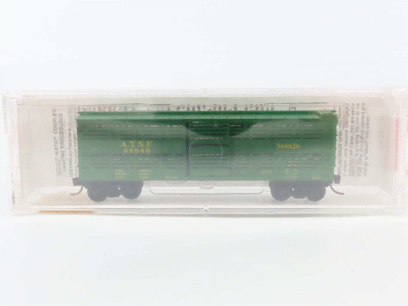 N Scale Micro-Trains MTL 35070 ATSF Santa Fe 40' Stock/Cattle Car 68848