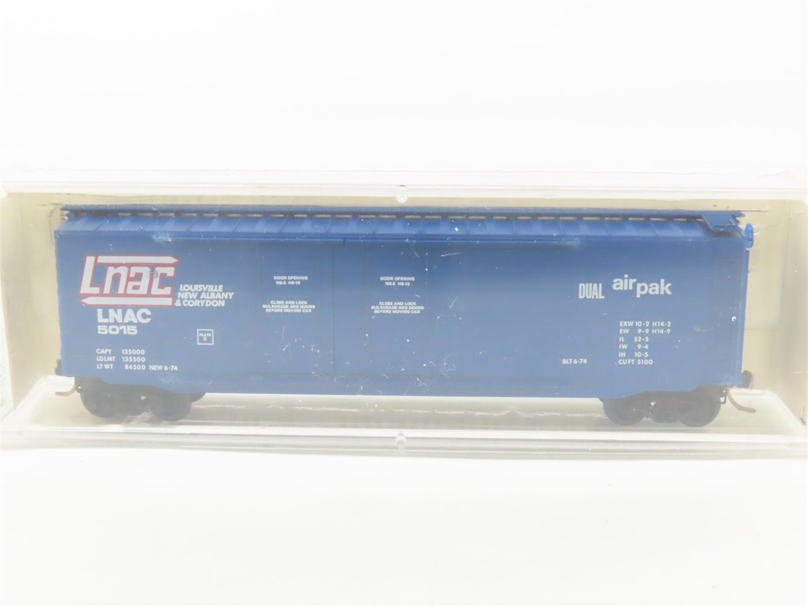 N Kadee Micro-Trains MTL 36050 LNAC Louisville New Albany & Corydon Box Car 5015