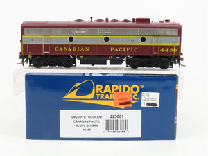 HO Scale Rapido 223001 CP Canadian Pacific F7B Diesel Locomotive #4436 wDCC