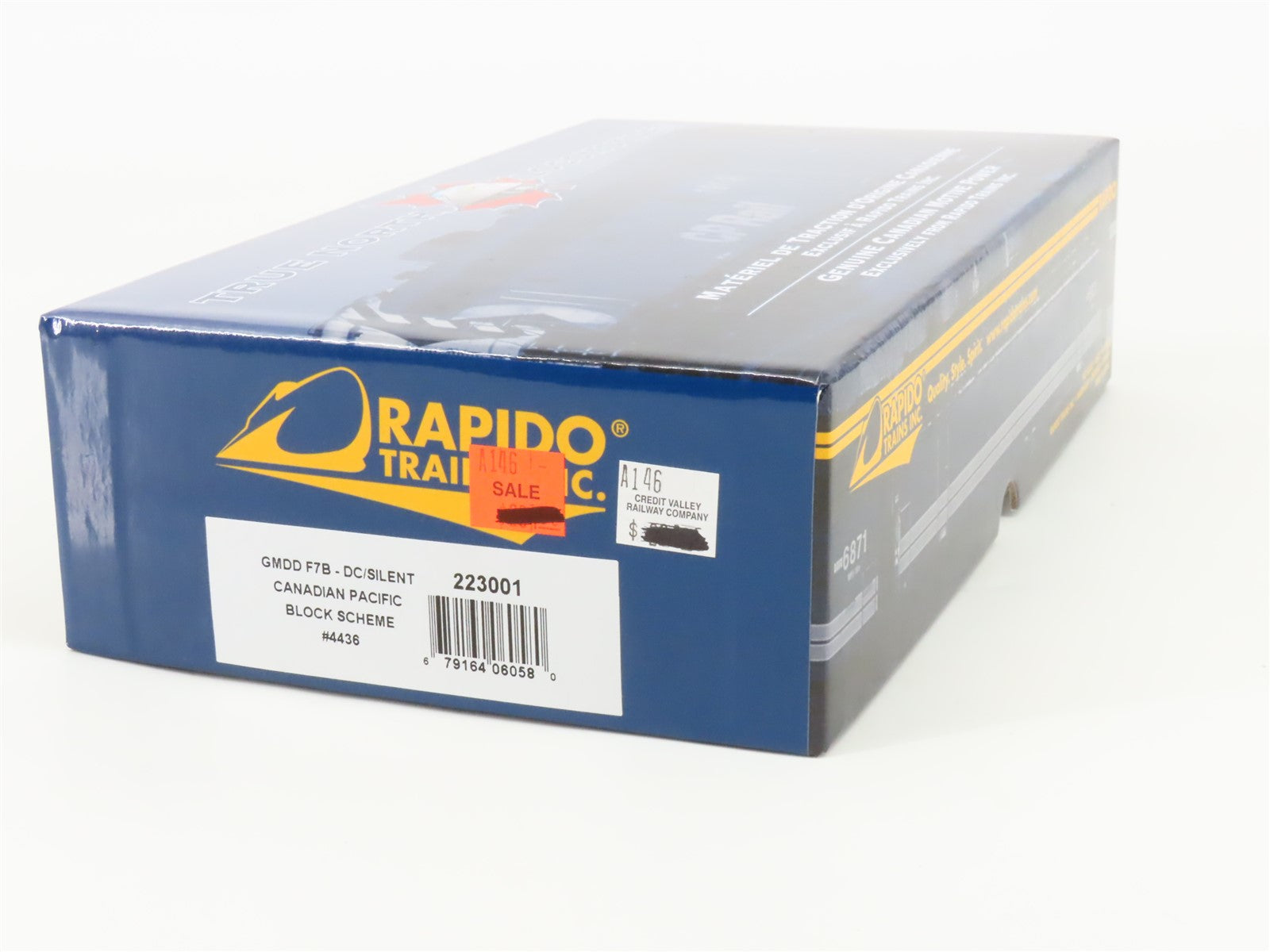 HO Scale Rapido 223001 CP Canadian Pacific F7B Diesel Locomotive #4436 wDCC