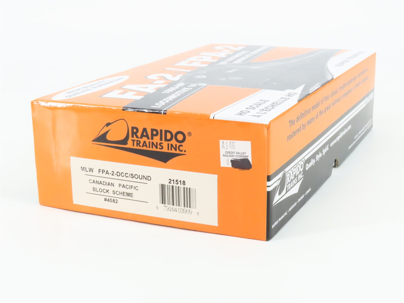 HO Scale Rapido 21518 CP Canadian Pacific FPA-2 Diesel Loco #4082 w/ DCC & Sound