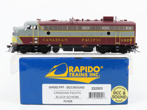 HO Scale Rapido 222503 CP Canadian Pacific FP7A Diesel Loco #1426 wDCC & Sound