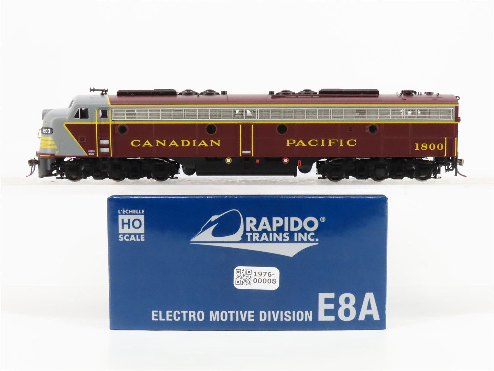 HO Scale Rapido 28509 CP Canadian Pacific E8A Diesel Loco #1800 wDCC & Sound