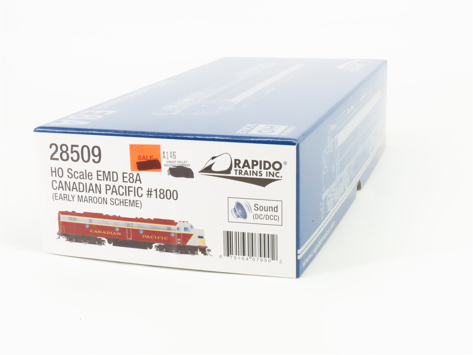 HO Scale Rapido 28509 CP Canadian Pacific E8A Diesel Loco #1800 wDCC & Sound