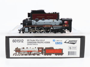 HO Scale Rapido 601512 CP Canadian Pacific 4-6-4 Steam Loco #2811 w/DCC & Sound