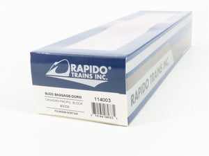 HO Scale Rapido 114003 Canadian Pacific Budd Baggage-Dorm 3008 RTR