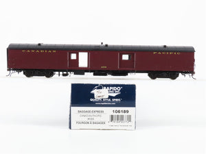 HO Scale Rapido 106189 CP Canadian Pacific Baggage Passenger Car #4306