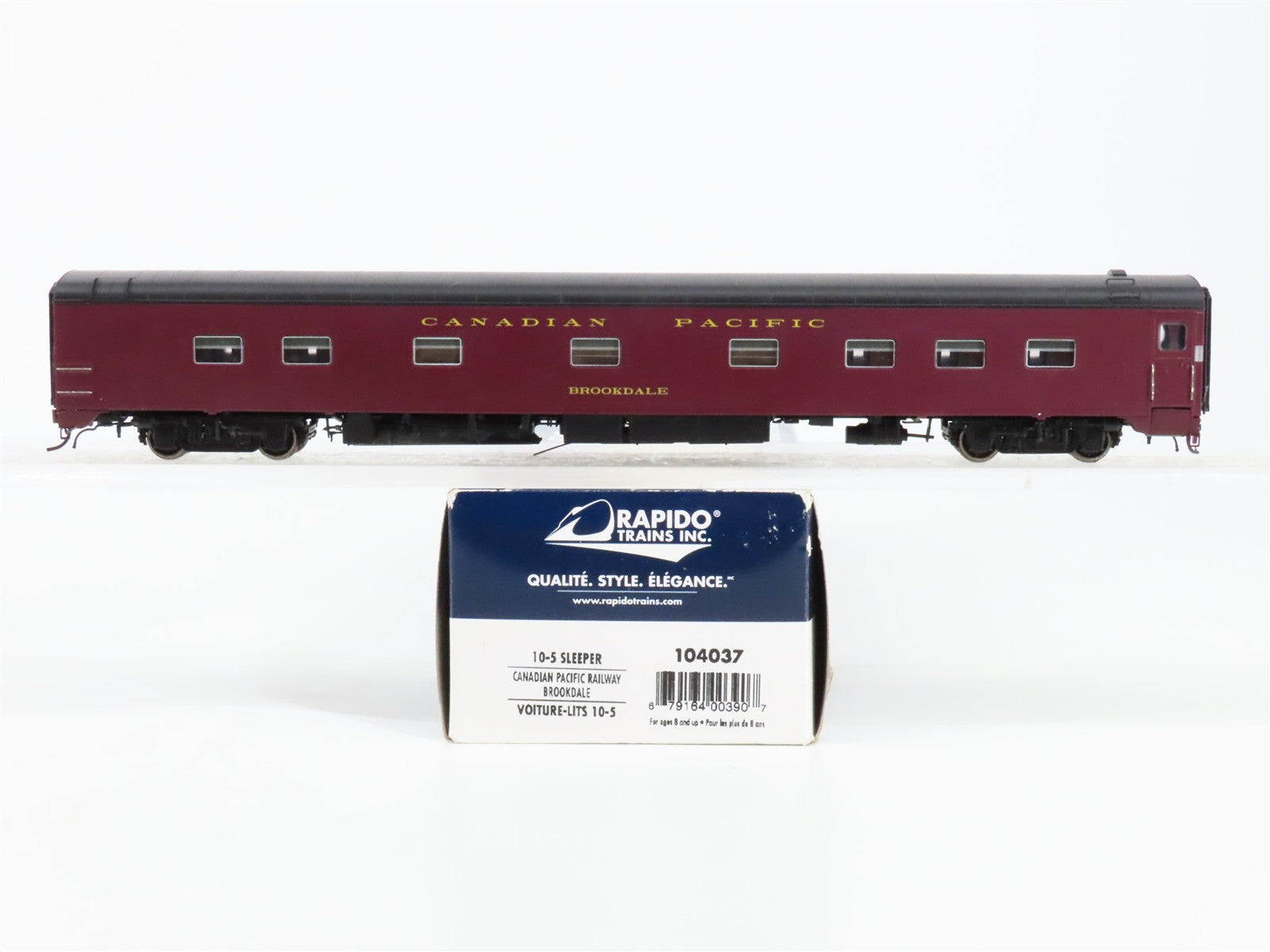 HO Scale Rapido 104037 Canadian Pacific 10-5 Sleeper Brookdale RTR