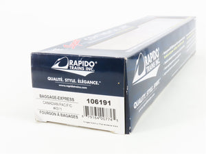 HO Scale Rapido 106191 CP Canadian Pacific Baggage Passenger Car #4311