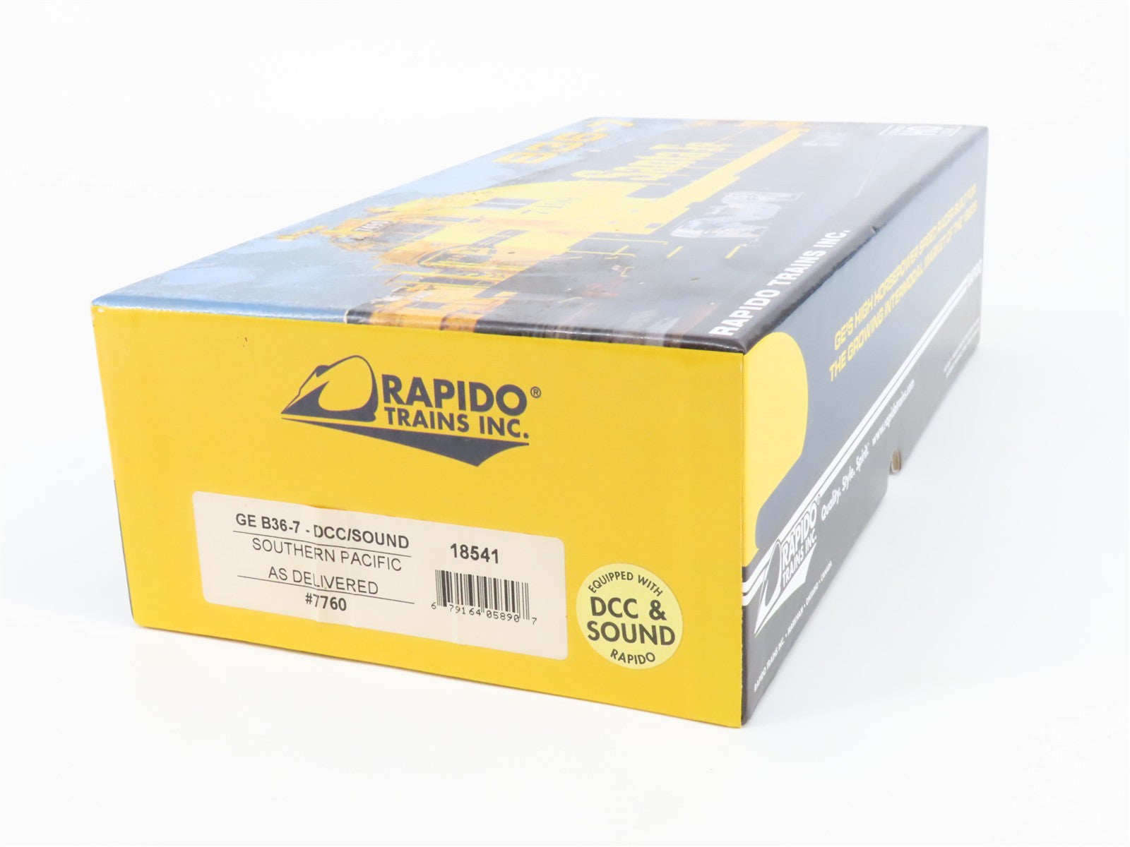 HO Scale Rapido 18541 SP Southern Pacific GE B36-7 Diesel #7760 DCC Sound