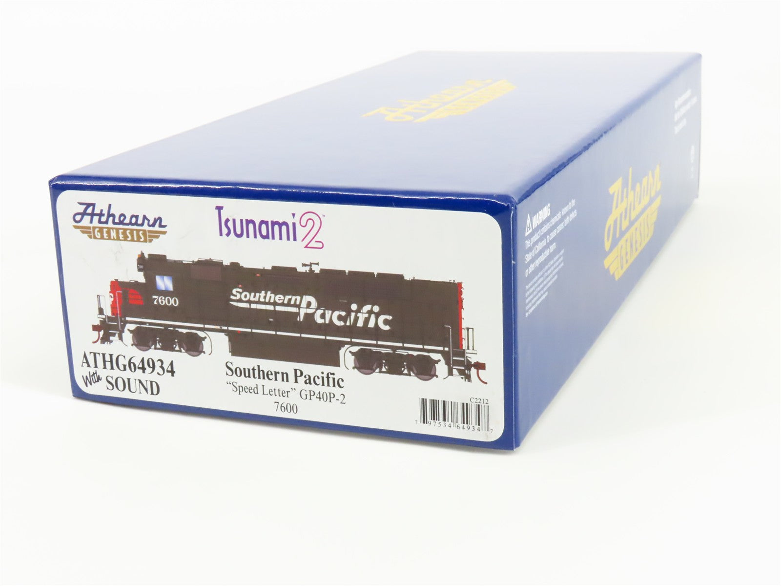 HO Scale Athearn ATHG64934 SP Southern Pacific GP40P-2 Diesel #7600 DCC Sound