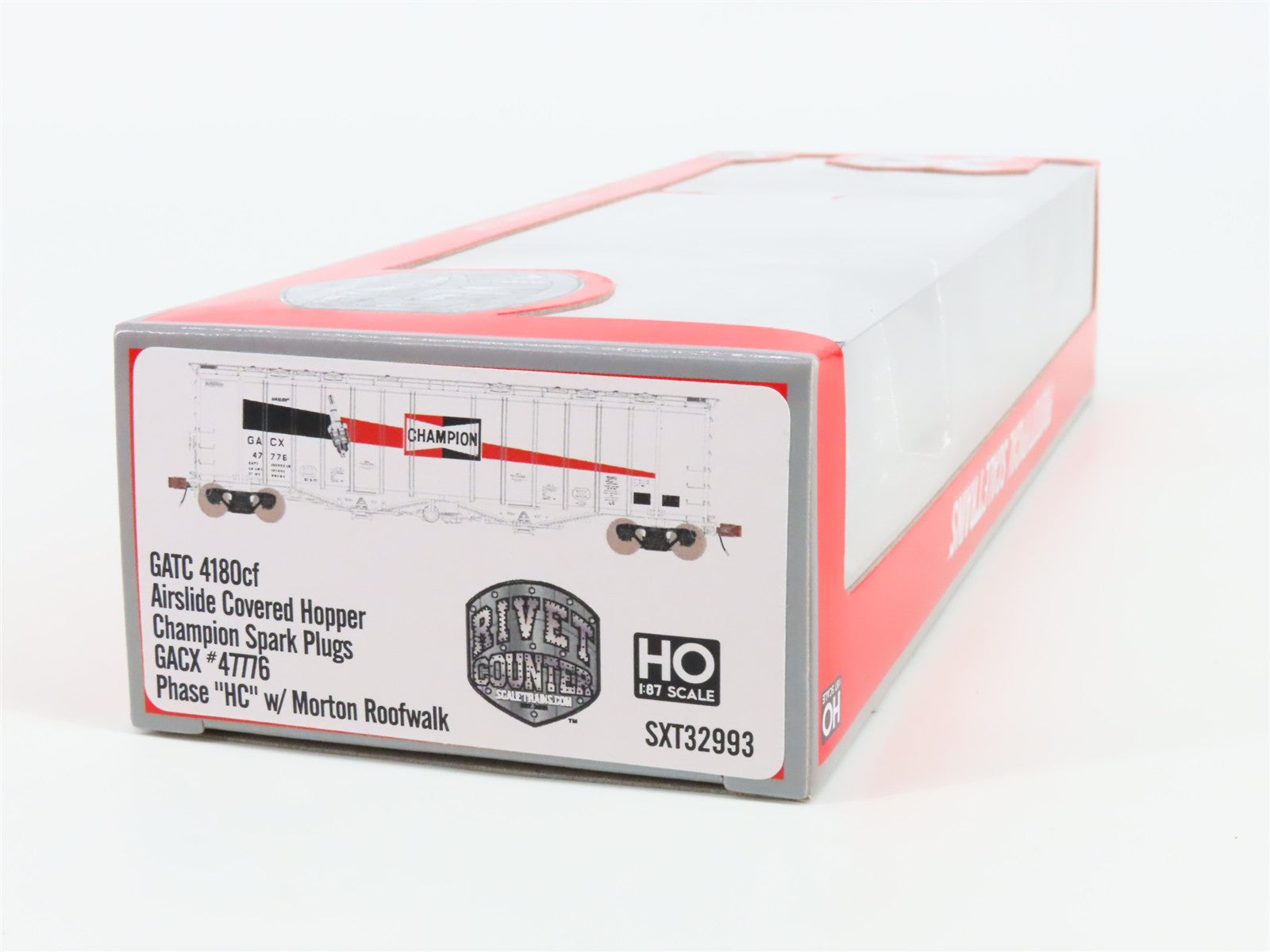 HO Scale Scaletrains.com SXT32993 GACX Champion Spark Plugs Hopper 47776 RTR