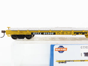 HO Scale Athearn ATH97067 OTTX Trailer Train 60' Flat Car 91305 RTR