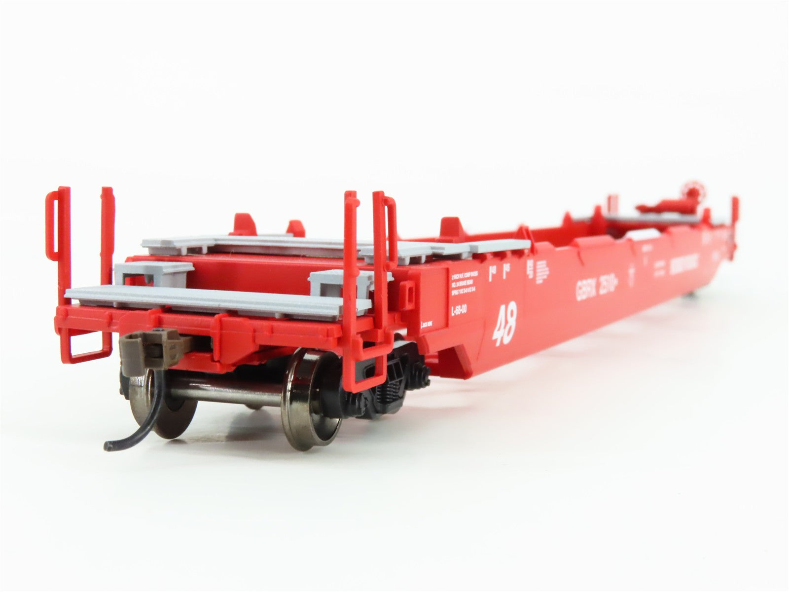 HO Scale Athearn ATH7433 GBRX Greenbrier Leasing 48' Flat Car 2510 RTR