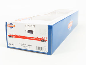 HO Scale Athearn ATH7433 GBRX Greenbrier Leasing 48' Flat Car 2510 RTR
