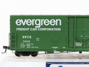 HO Scale Athearn ATHG26795 EFCX Evergreen Freight Car Corp. 50' Box Car 1001 RTR
