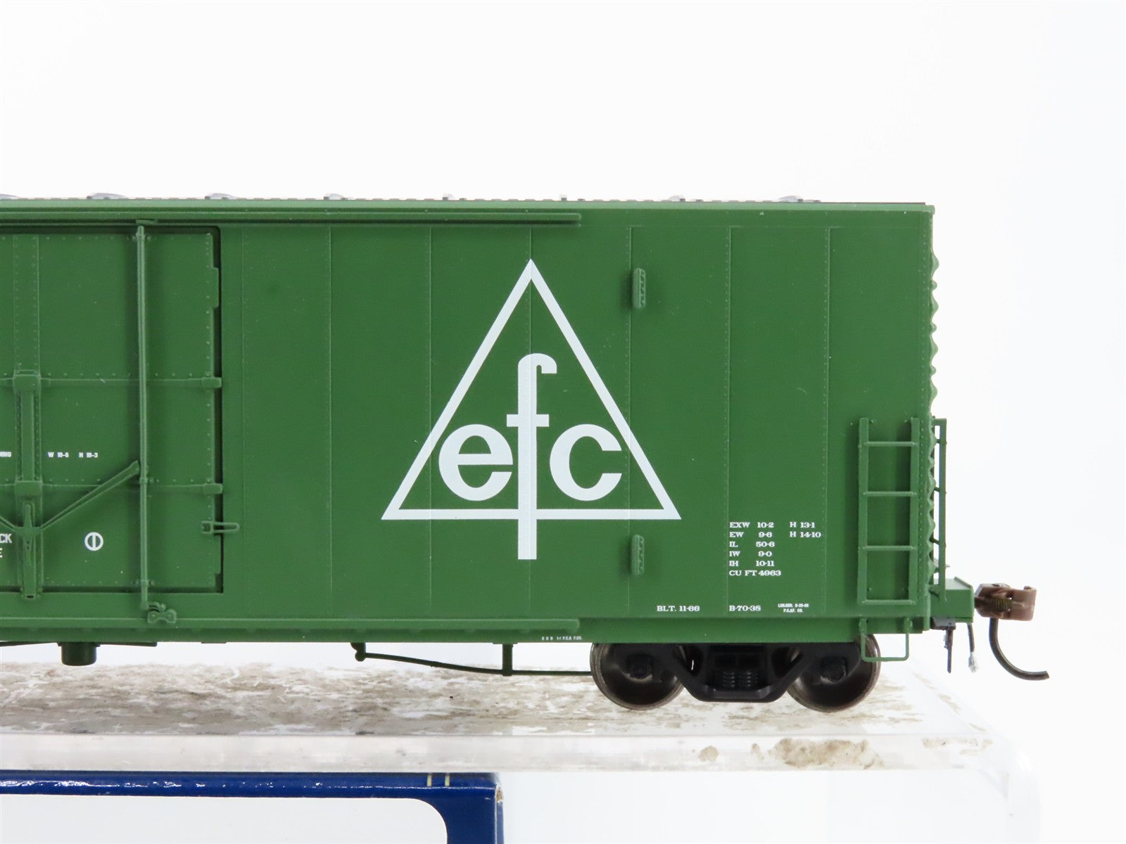 HO Scale Athearn ATHG26795 EFCX Evergreen Freight Car Corp. 50' Box Car 1001 RTR