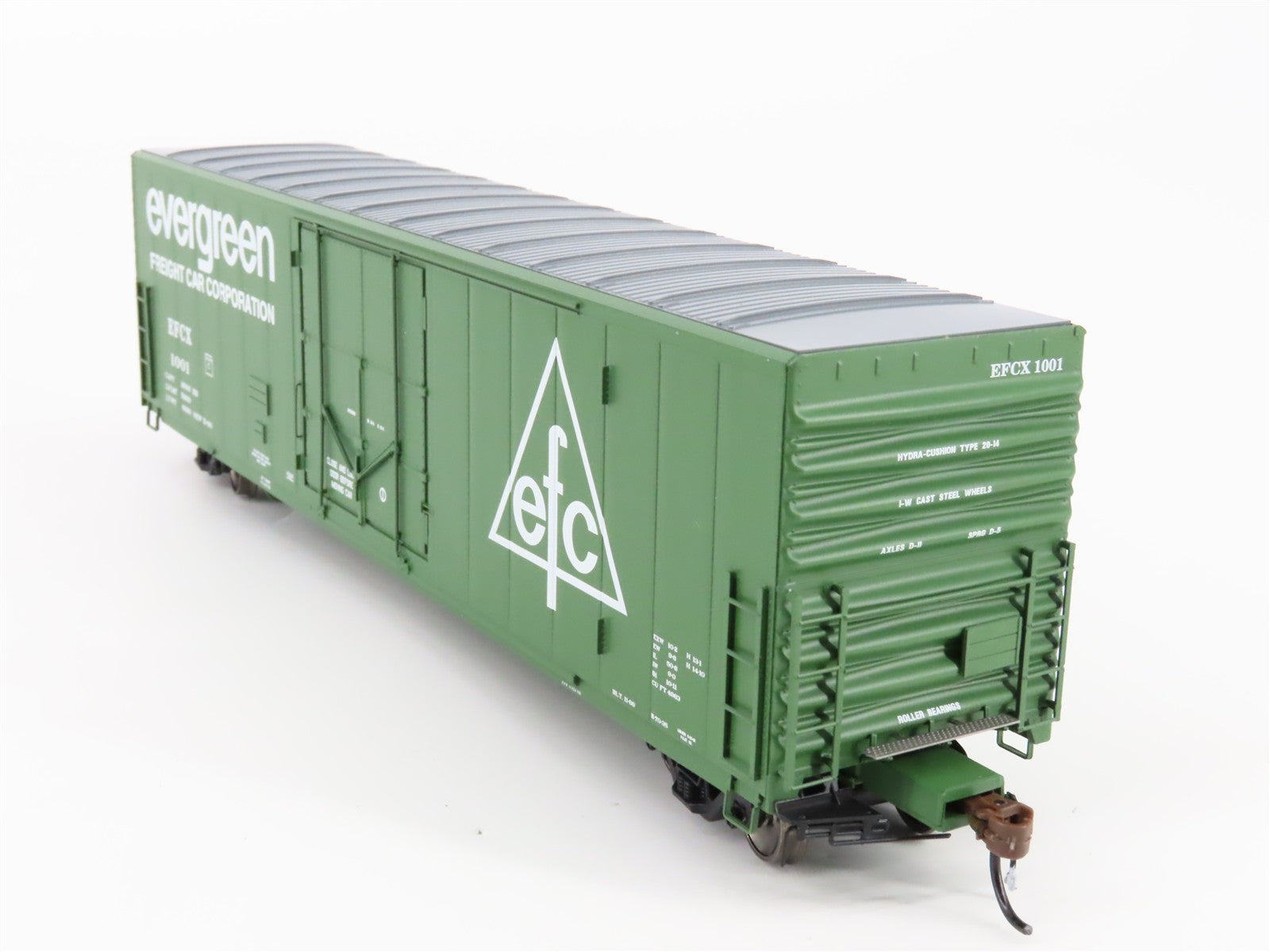 HO Scale Athearn ATHG26795 EFCX Evergreen Freight Car Corp. 50' Box Car 1001 RTR