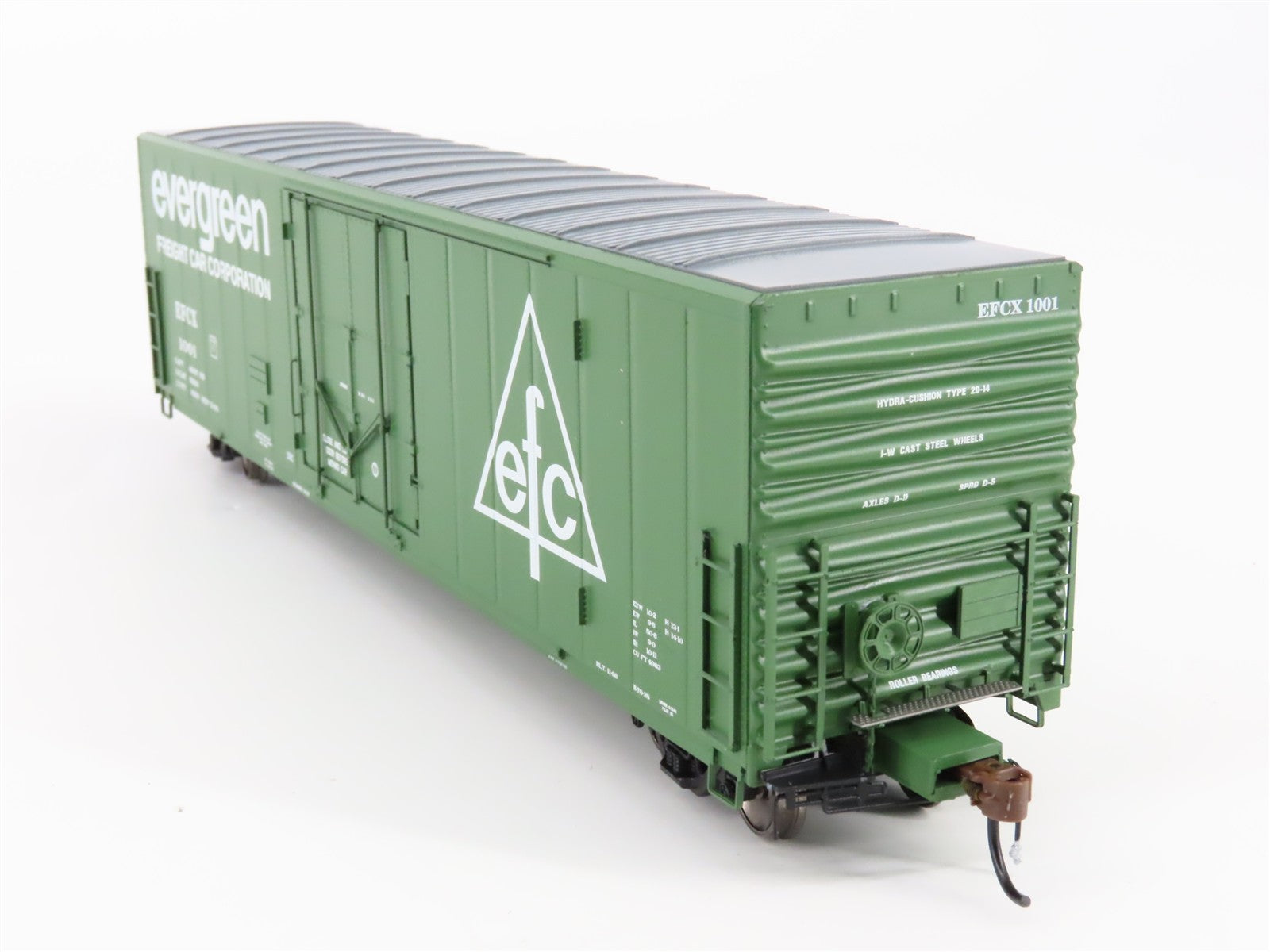 HO Scale Athearn ATHG26795 EFCX Evergreen Freight Car Corp. 50' Box Car 1001 RTR