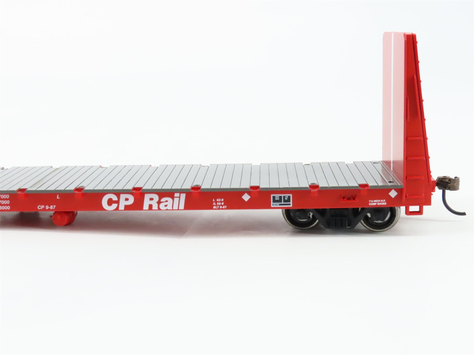 HO Scale Athearn ATH17072 CPI Canadian Pacific 60' Bulkhead Flat Car 3-Pack RTR