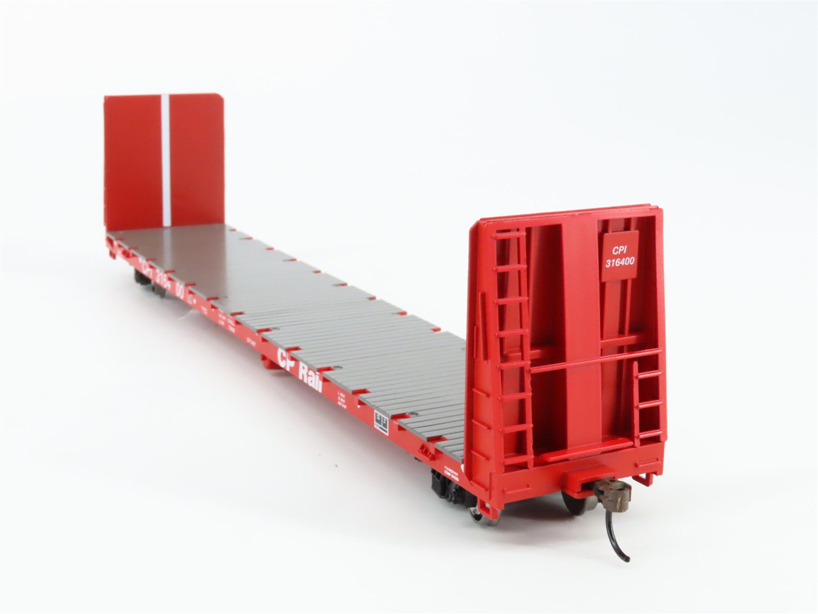 HO Scale Athearn ATH17072 CPI Canadian Pacific 60' Bulkhead Flat Car 3-Pack RTR