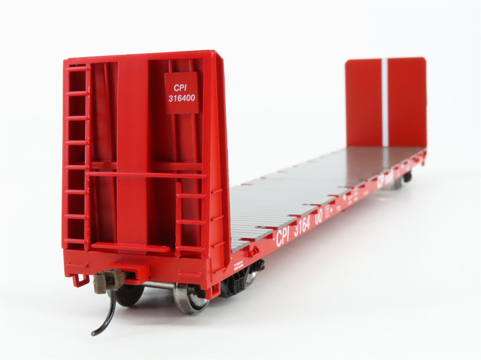 HO Scale Athearn ATH17072 CPI Canadian Pacific 60' Bulkhead Flat Car 3-Pack RTR