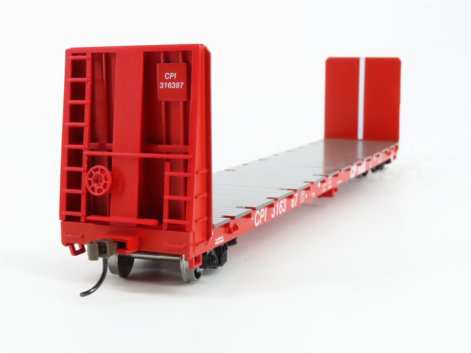 HO Scale Athearn ATH17072 CPI Canadian Pacific 60' Bulkhead Flat Car 3-Pack RTR