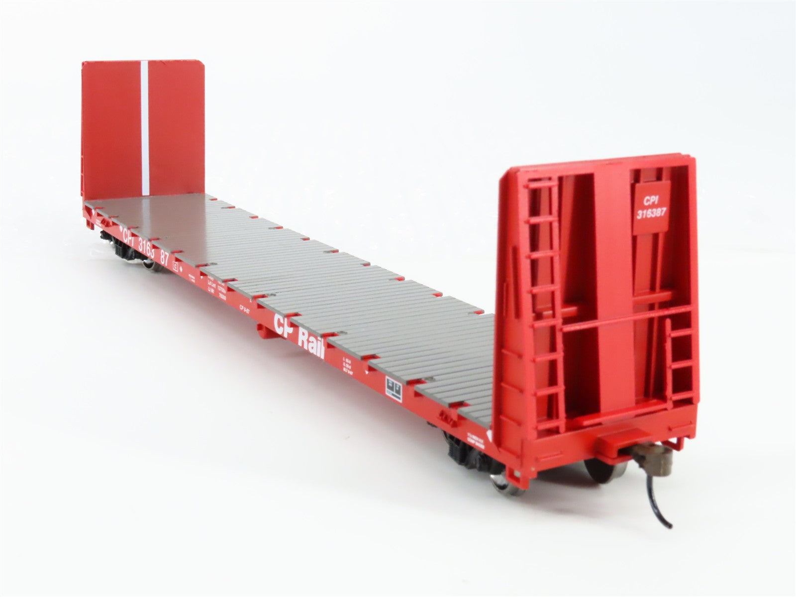 HO Scale Athearn ATH17072 CPI Canadian Pacific 60' Bulkhead Flat Car 3-Pack RTR