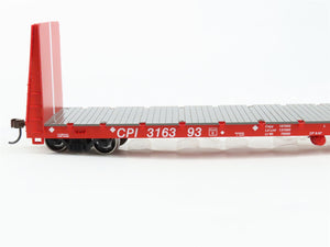 HO Scale Athearn ATH17072 CPI Canadian Pacific 60' Bulkhead Flat Car 3-Pack RTR