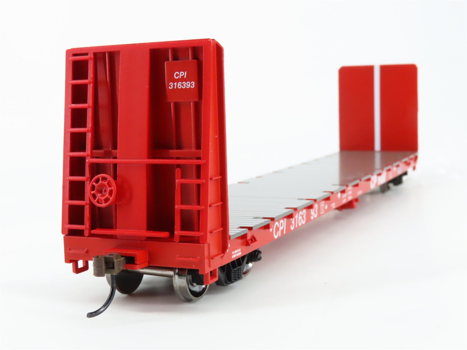 HO Scale Athearn ATH17072 CPI Canadian Pacific 60' Bulkhead Flat Car 3-Pack RTR