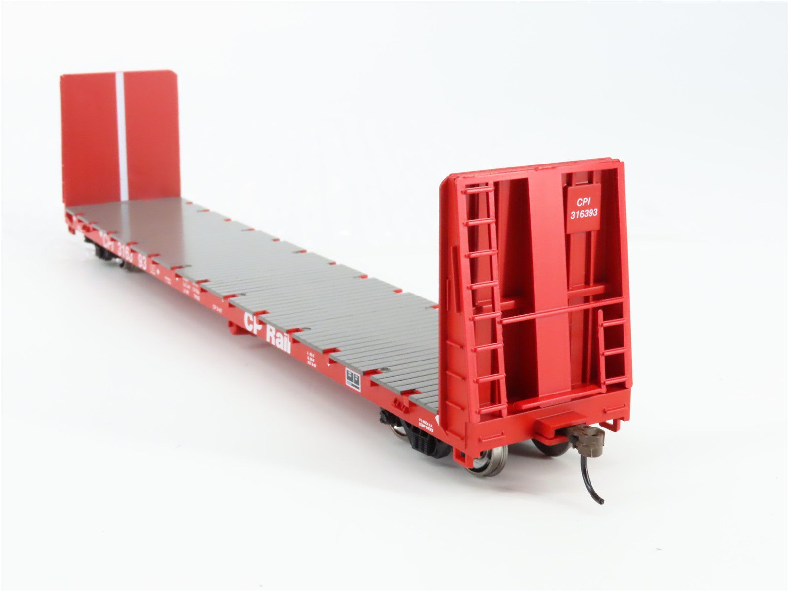 HO Scale Athearn ATH17072 CPI Canadian Pacific 60' Bulkhead Flat Car 3-Pack RTR