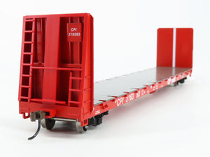 HO Scale Athearn ATH17072 CPI Canadian Pacific 60' Bulkhead Flat Car 3-Pack RTR